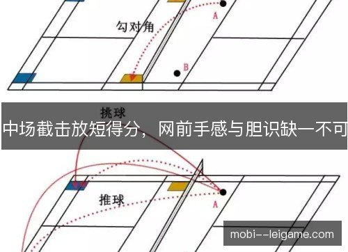 中场截击放短得分，网前手感与胆识缺一不可